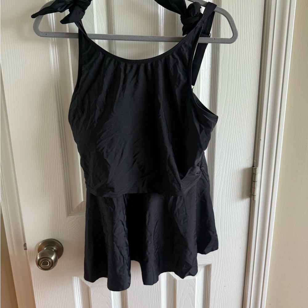 Black Latched Mama Nursing Swimsuit
